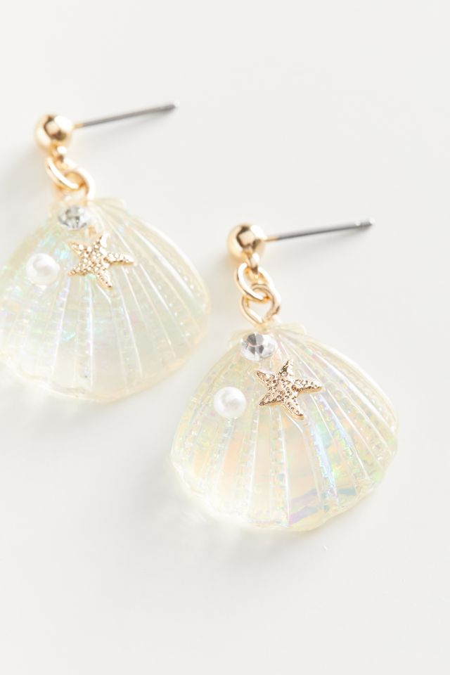 Aurora Iridescent Shell Earring #2