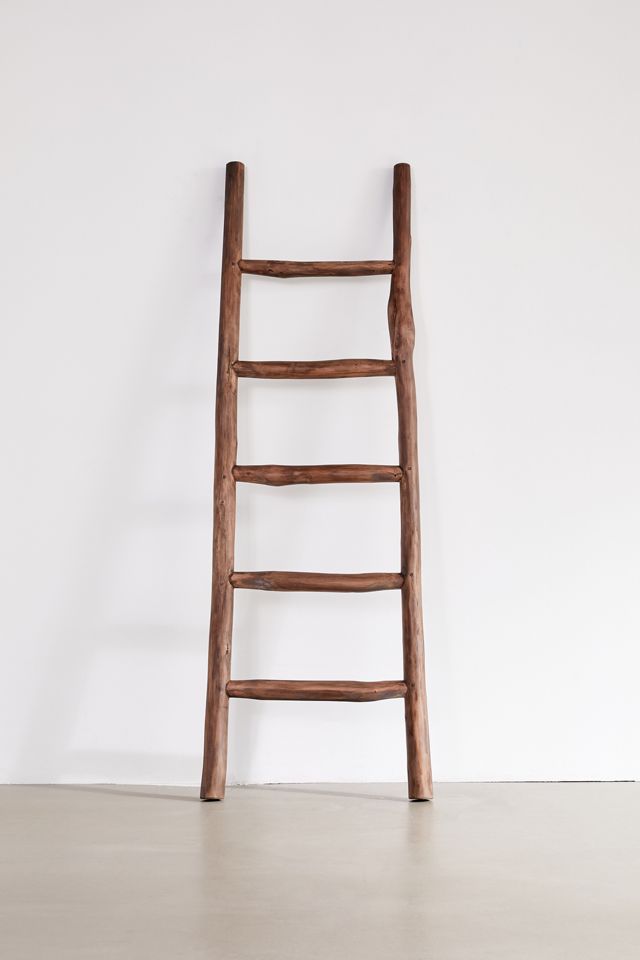 Details about   Urban Rustic Wall-Leaning Wood & Metal Blanket Ladder 