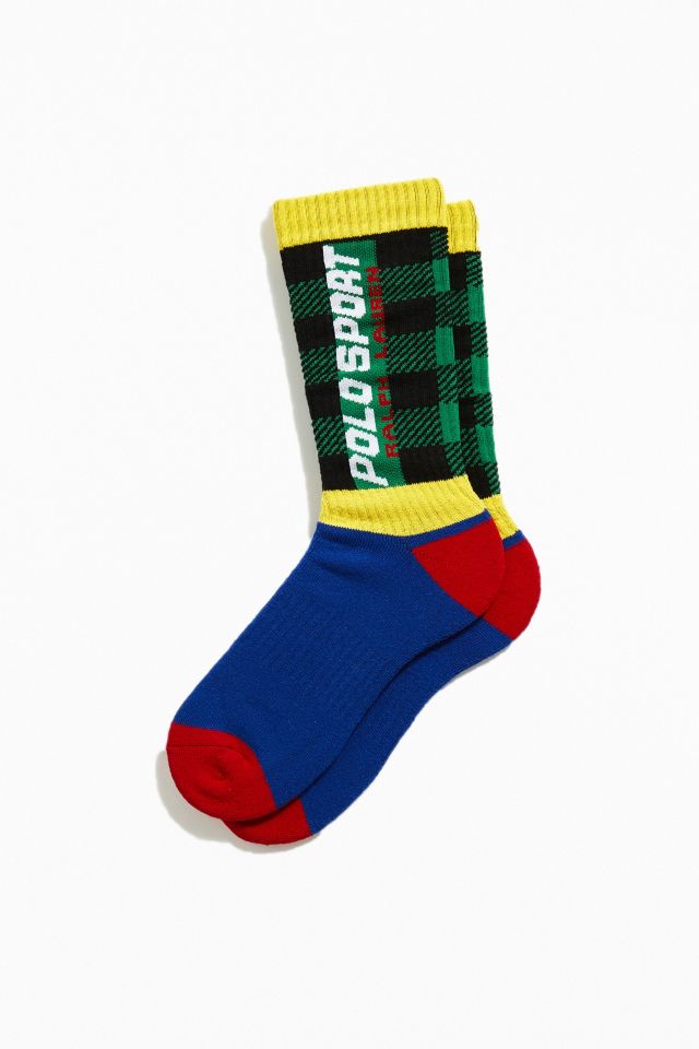 Polo Ralph Lauren Buffalo Plaid Crew Sock | Urban Outfitters