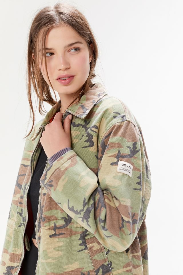 Urban outfitters camo jacket sale