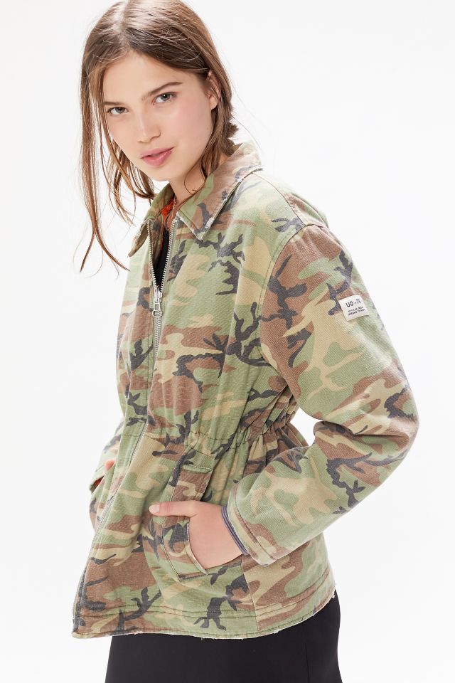 BDG Ruthie Camo Canvas Zip-Front Jacket #3