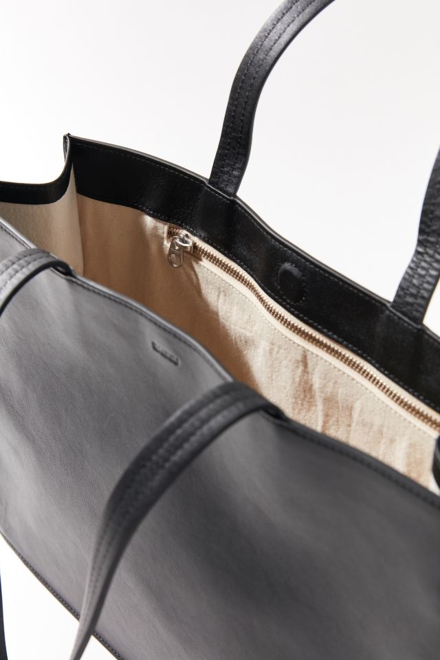 BAGGU Large Leather Retail Tote Bag #2