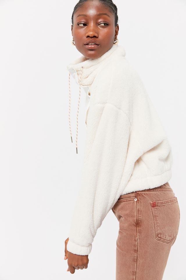 UO Teddy Fleece Cropped Jacket #2