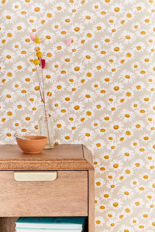 Daisies Removable Wallpaper Urban Outfitters