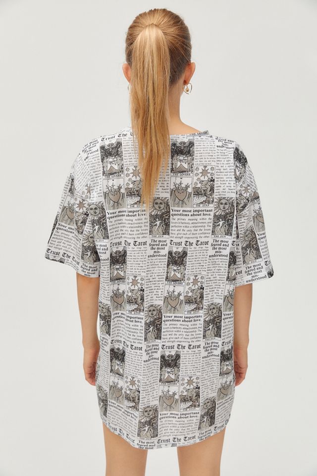 open lace back dress Oversized T- Shirt Dress – PricedJustRightFashion main image 1