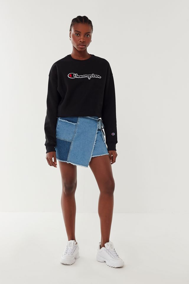 Champion Chenille Script Logo Crew Neck Sweatshirt #3