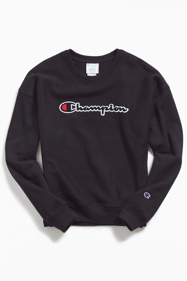 Champion Chenille Script Logo Crew Neck Sweatshirt #4