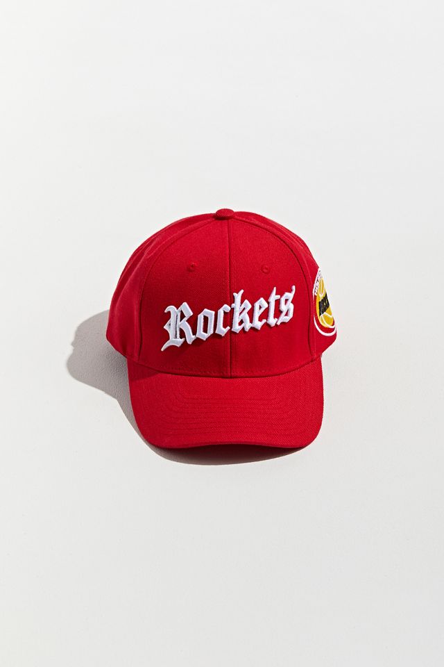 Mitchell & Ness Old English Houston Rockets Snapback Hat   #2