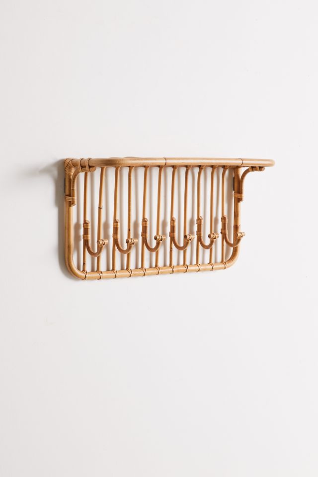 Kamal Entryway Multi-Hook Wall Shelf