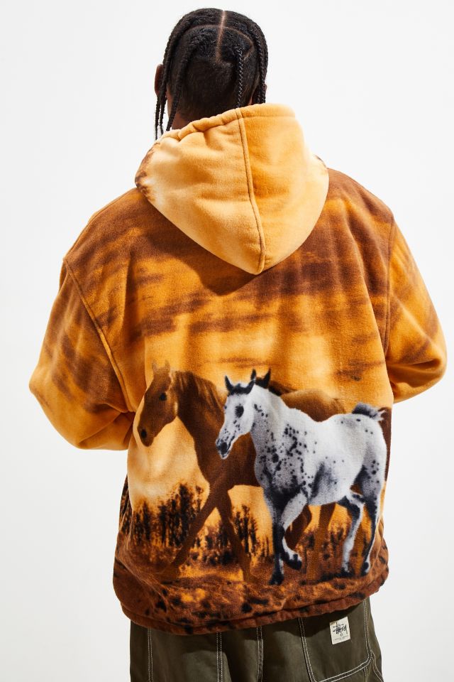 Wildkind Horse Print Sherpa Full-Zip Hooded Jacket #2