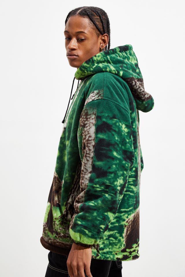 Wildkind Bear Print Sherpa Full-Zip Hooded Jacket #4