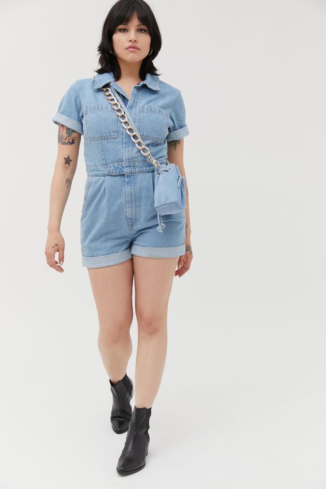 BDG Denim Mom Shortall Coverall #3