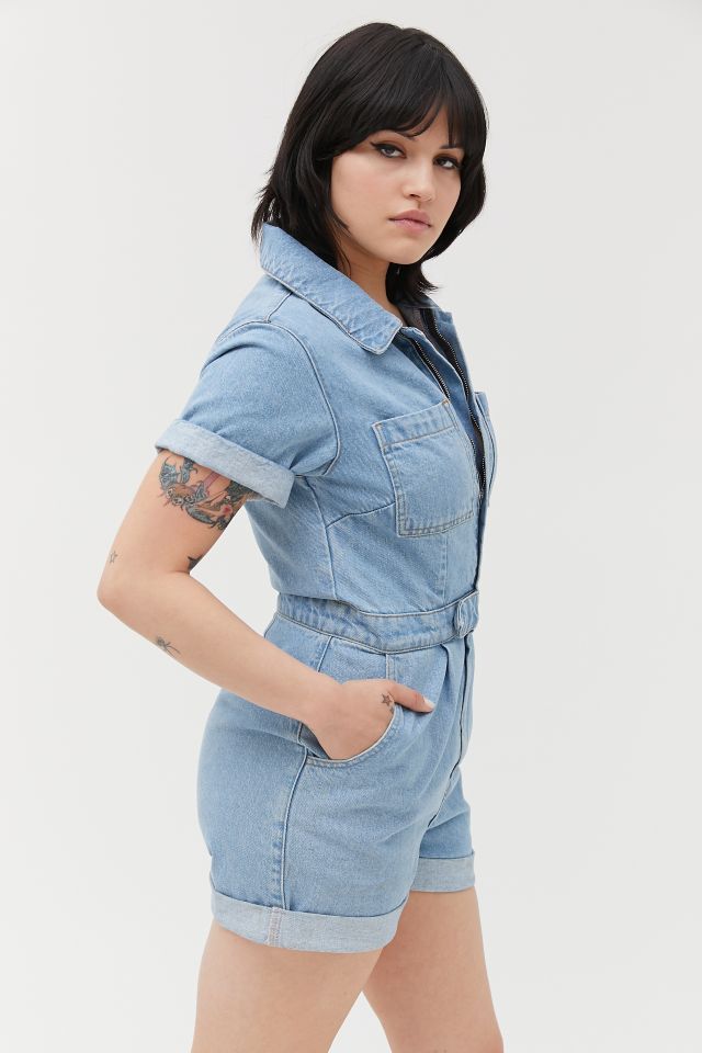 BDG Denim Mom Shortall Coverall #4
