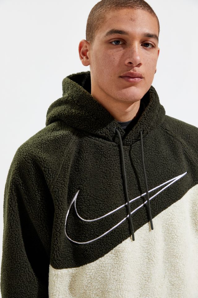 Nike Sherpa Hoodie Sweatshirt Urban Outfitters