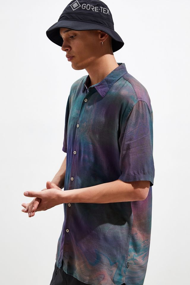 Barney Cools Magic Marble Holiday Short Sleeve Button-Down Shirt #1