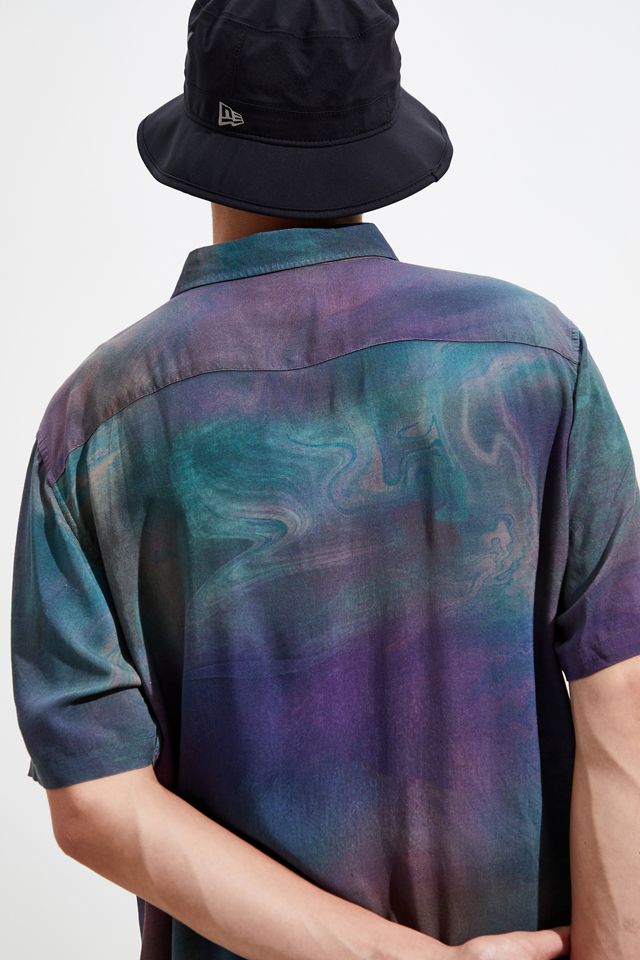 Barney Cools Magic Marble Holiday Short Sleeve Button-Down Shirt #4