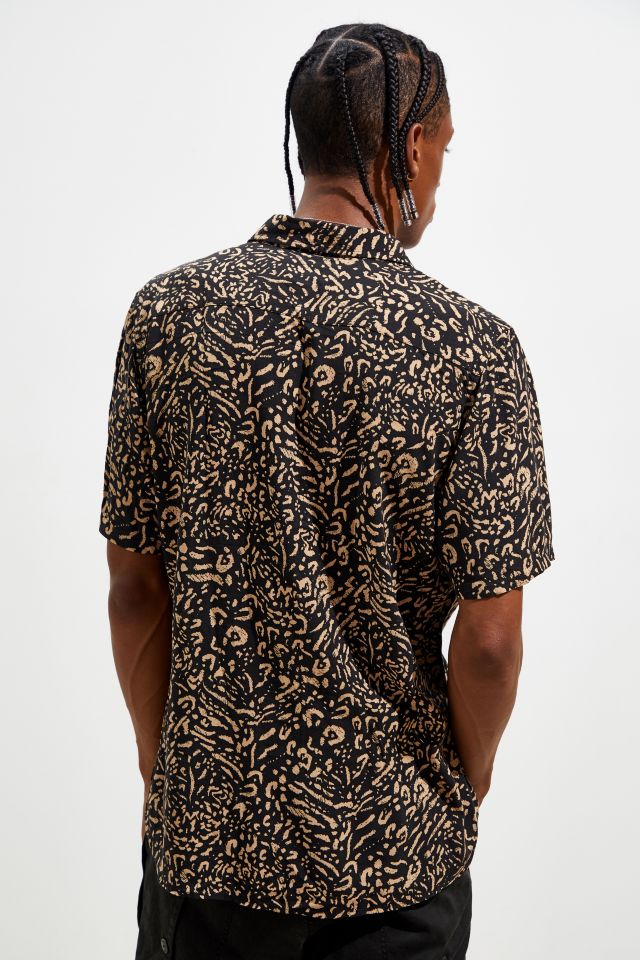 Barney Cools Holiday Leopard Short Sleeve Button-Down Shirt     #3