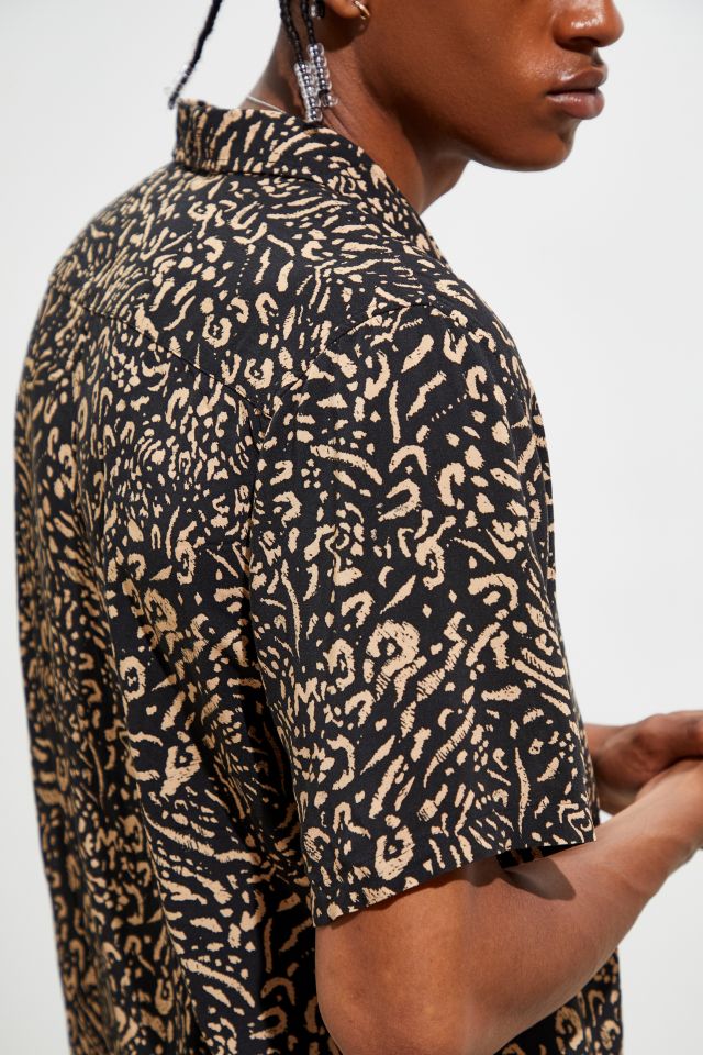 Barney Cools Holiday Leopard Short Sleeve Button-Down Shirt     #4