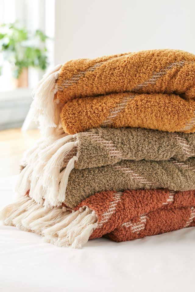 Stevie Sherpa Waffle Throw Blanket