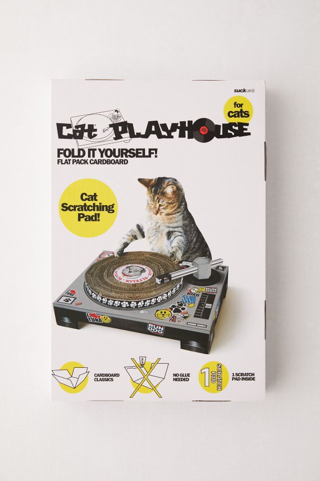 Cat playhouse scratching pad hot sale dj