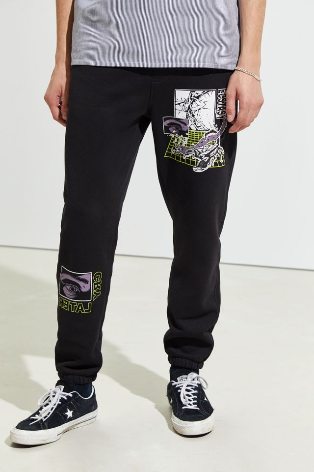 UO Graphic Black Jogger Pant Urban Outfitters