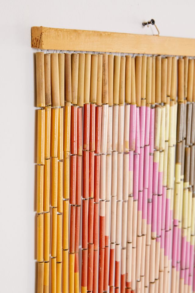 Rainbow Bamboo Beaded Curtain #4