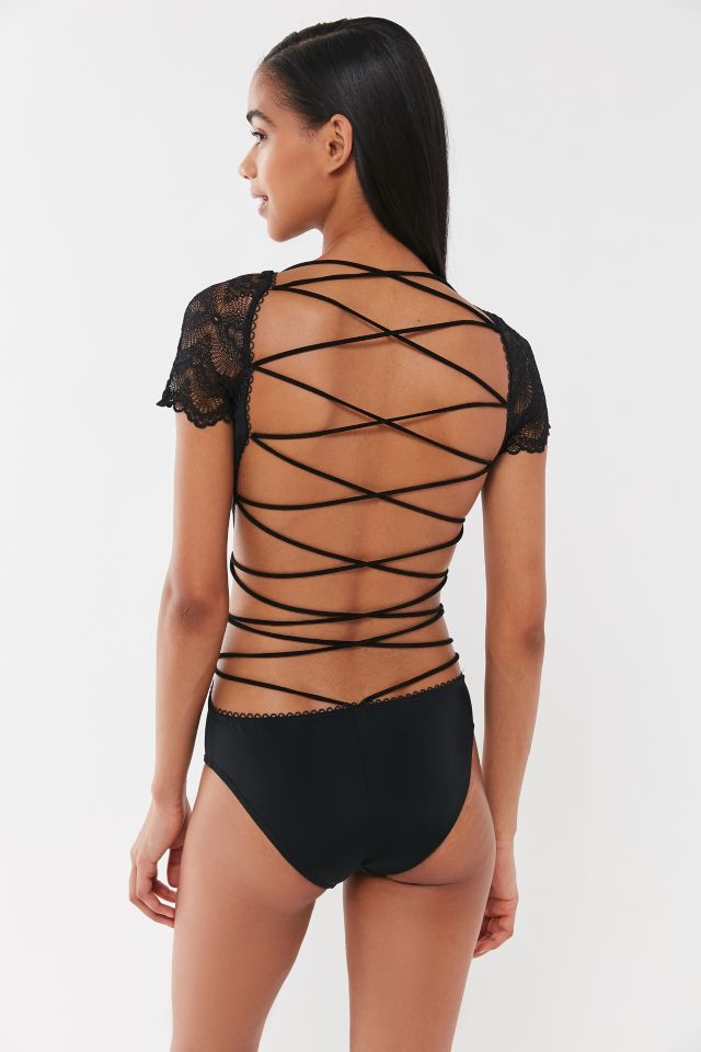 Thistle & Spire Essex Strappy Open-Back Bodysuit #3