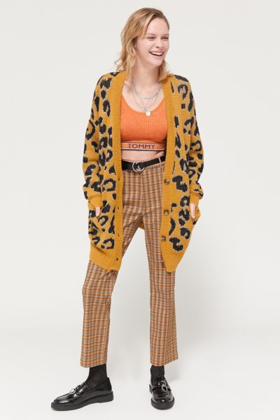 Joa leopard cardigan best sale