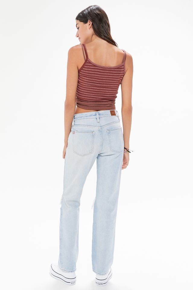 Jean Bootcut Taille Mi-Haute BDG – Délavage Clair Détruit #2
