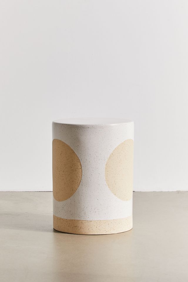Ceramic Drum Indoor/Outdoor Side Table | Urban Outfitters