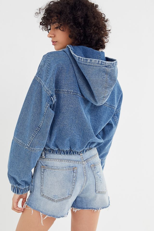 BDG Denim Hooded Cropped Jacket #1