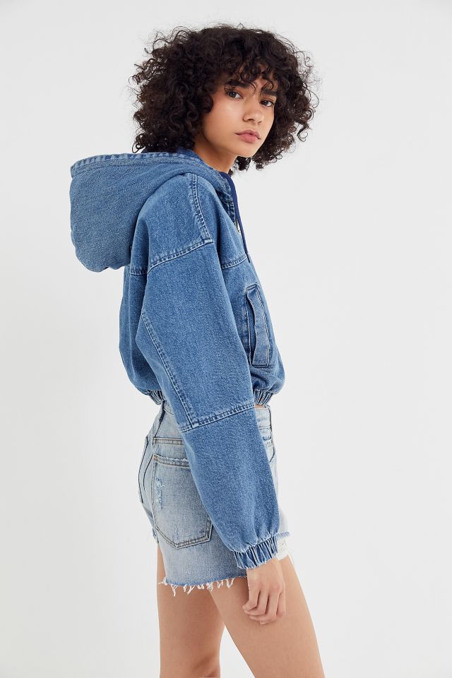 BDG Denim Hooded Cropped Jacket #2