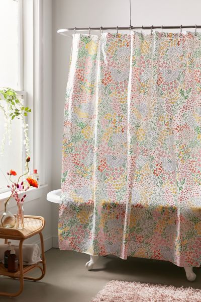 Meadow Floral Peva Shower Curtain Urban Outfitters