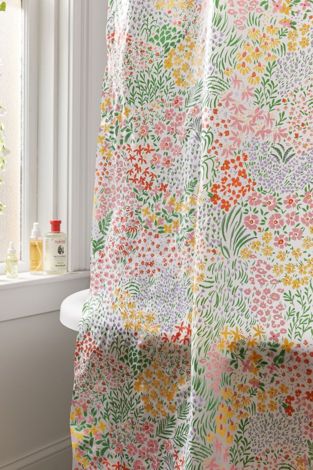 Rideau de douche pré fleuri en CAV/E  #1