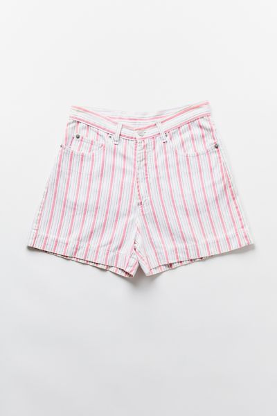 Vintage Pink Stripe Short | Urban Outfitters