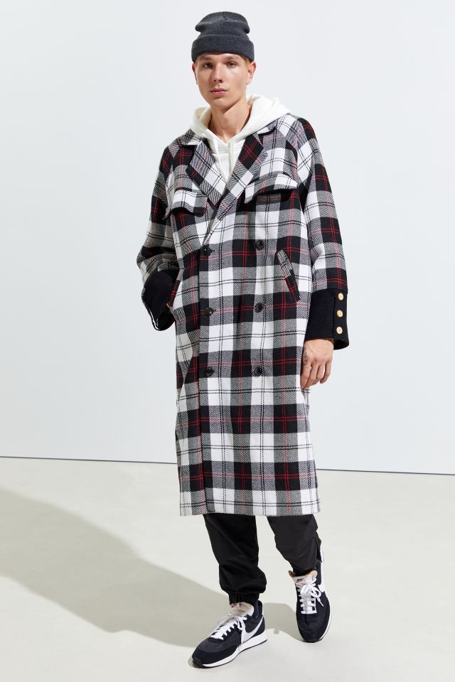 Fried Rice Long Plaid Coat   #2