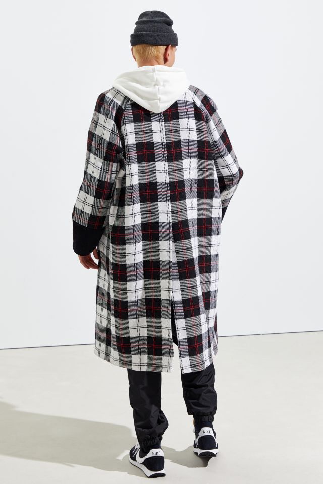 Fried Rice Long Plaid Coat   #3