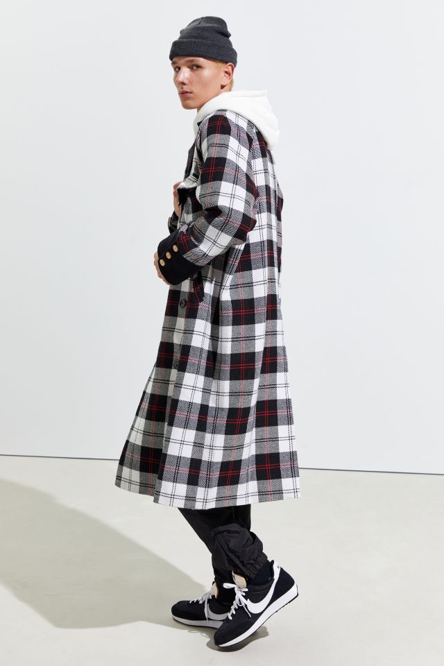 Fried Rice Long Plaid Coat   #4