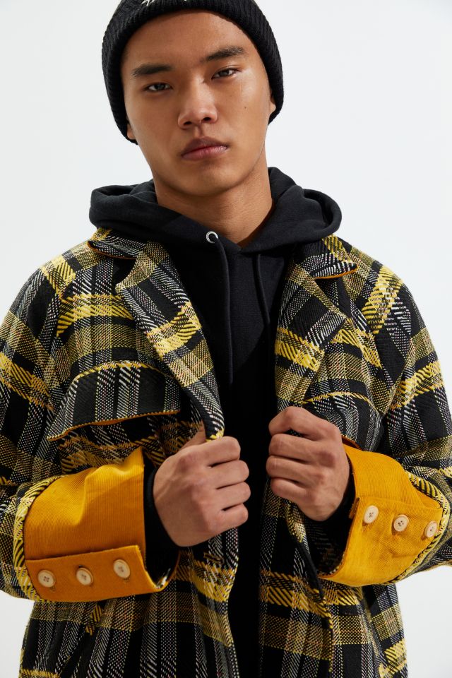 Fried Rice Longline Plaid Coat   #2