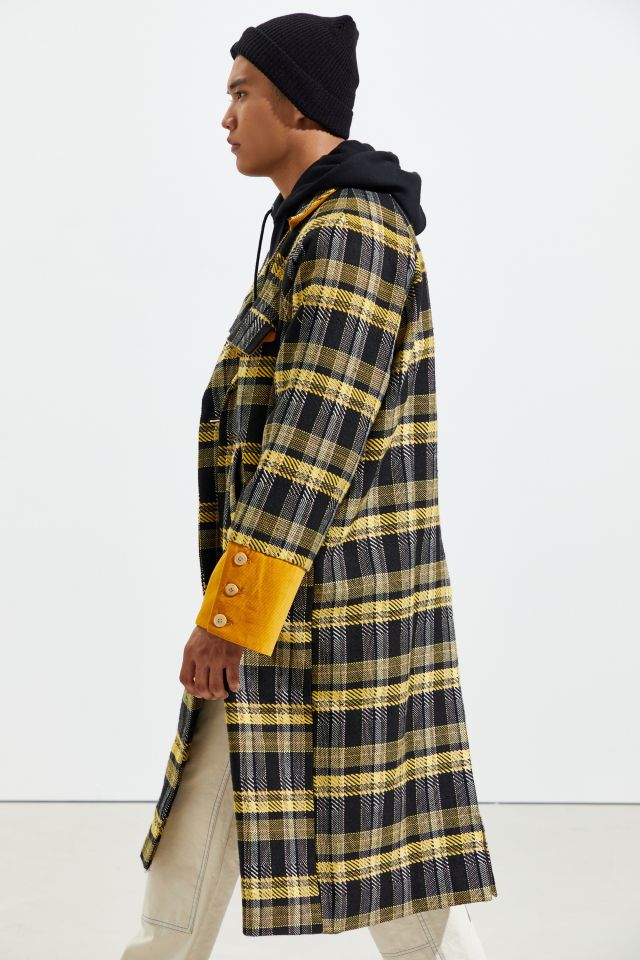 Fried Rice Longline Plaid Coat   #3