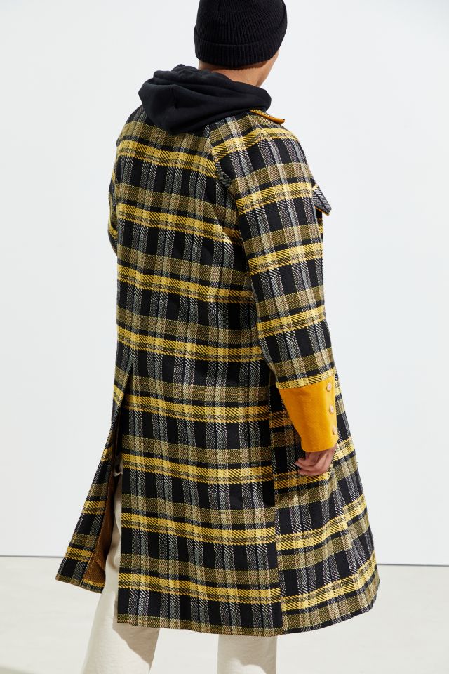 Fried Rice Longline Plaid Coat   #4