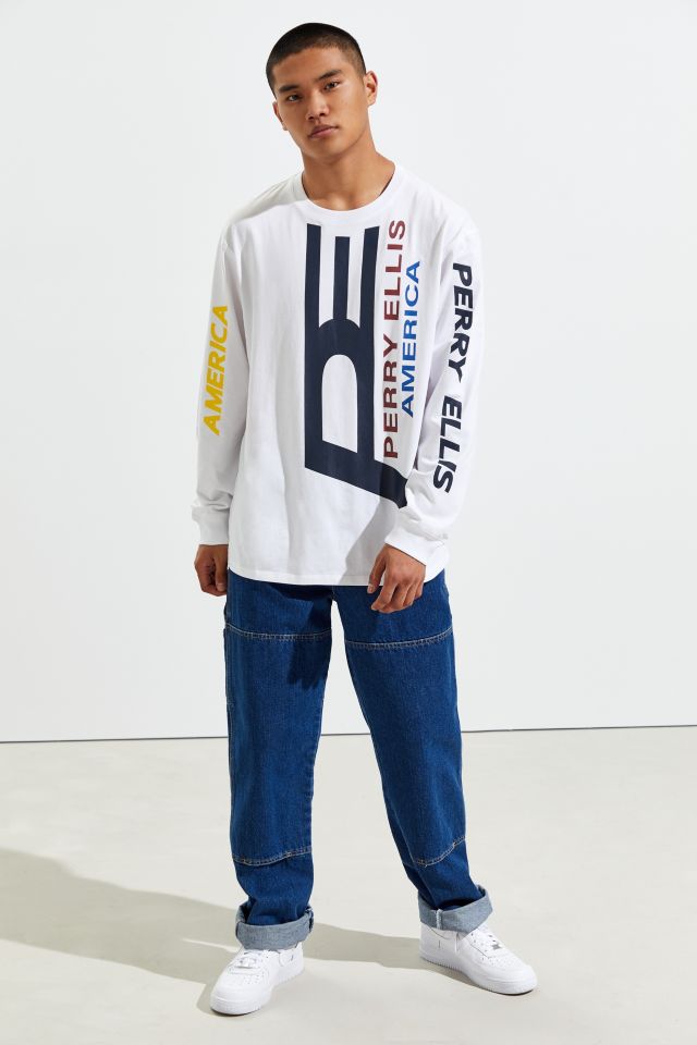 Perry Ellis Logo Long Sleeve Tee #2