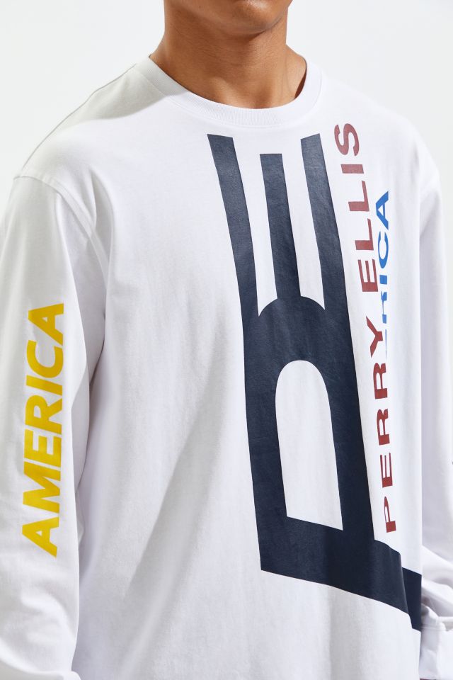 Perry Ellis Logo Long Sleeve Tee #4