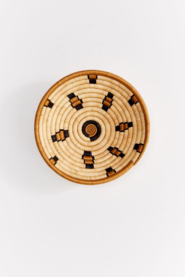 Medium Woven Rust + Brown Bowl