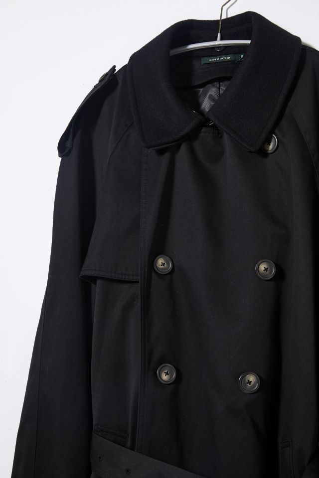 ジャケット・アウター loose double breasted trench coat Double-Breasted Twill Trench Coat with Belt | RW&CO.