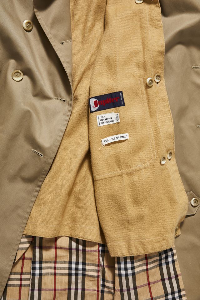 Vintage Jupiter Double Breasted Trench Coat #5