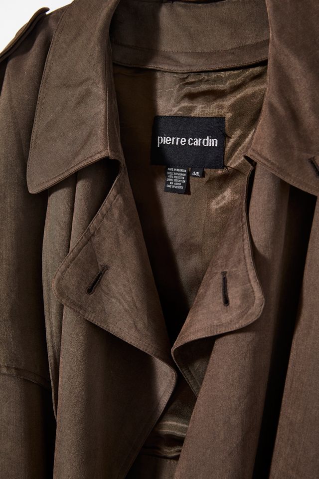 80's pierre cardin ダブルブレストコート Vintage Pierre Cardin Double Breasted Trench Coat | Urban Outfitters