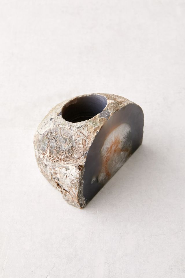 Bougeoir pour bougies chauffe-plats en agate #3