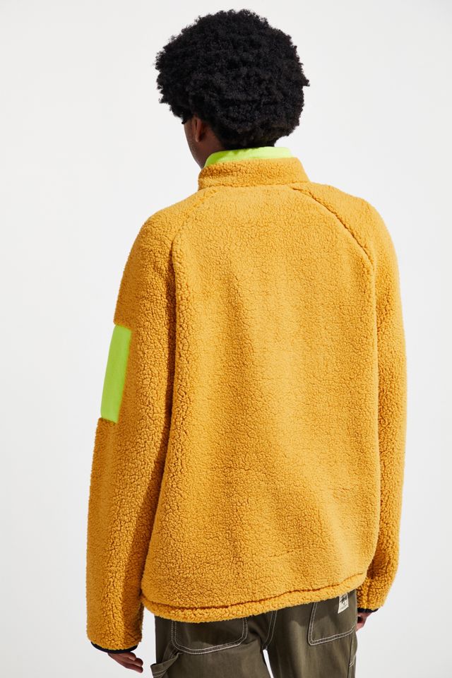 FILA Cozy Sherpa Half-Zip Gold Sweatshirt  #4