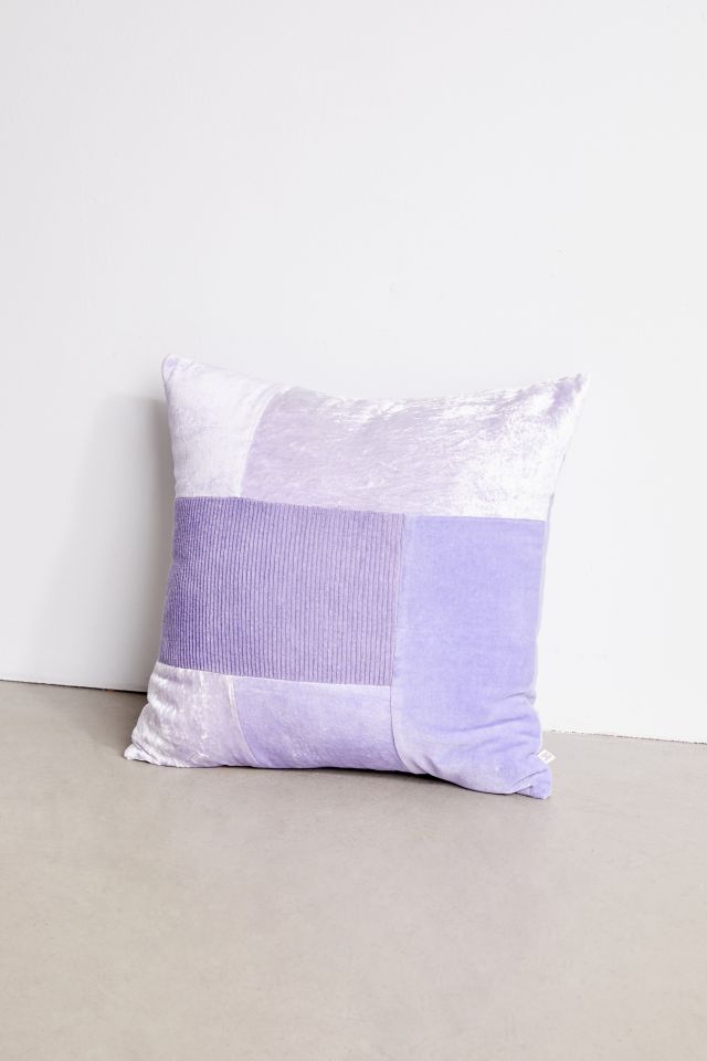 Urban Renewal Velvet Patched Remnant Throw Pillow #1
